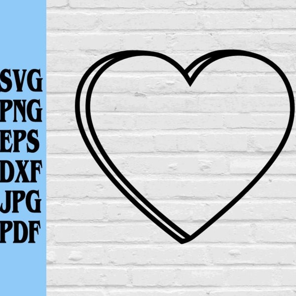 3D candy heart svg png eps dxf jpg pdf/Heart candy svg/conversational heart candy svg/valentines day svg/blank heart outline svg/vday svg