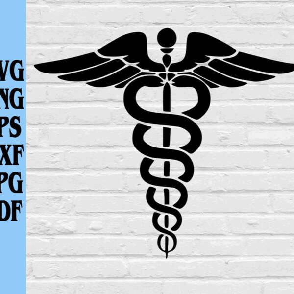 Medical Symbol svg png eps dxf jpg pdf/healthcare svg/Caduceus Symbol svg/medical symbol clip art/caduceus clip art/snakes around pole svg