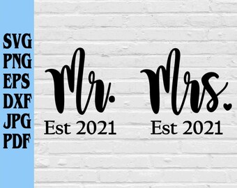 Download Mr And Mrs Svg Etsy