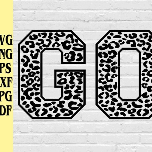 Go With Leopard Print Pattern Svg Png Eps Dxf Jpg Pdf/go in - Etsy
