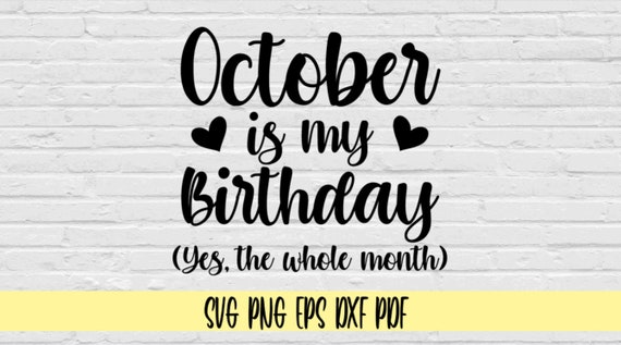 October Birthday Month