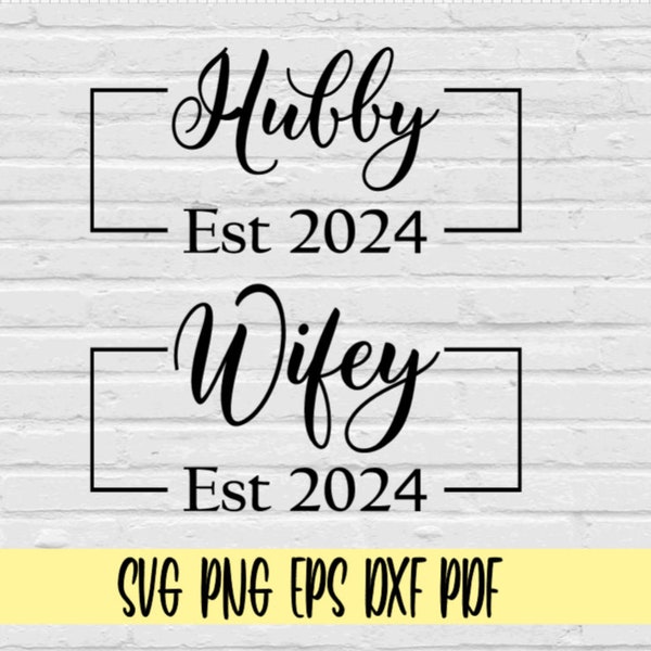 Hubby Est 2024 Svg Etsy Australia