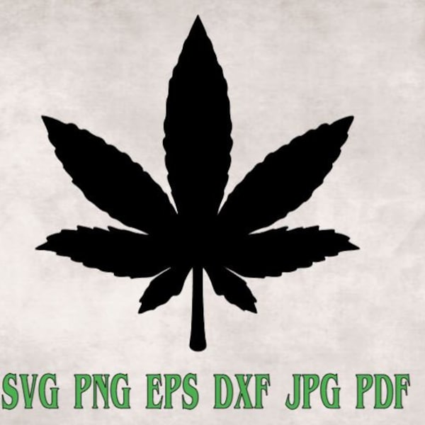 Pot Leaf svg png eps dxf jpg pdf/Weed svg/Cannabis svg/Marijuana svg/420 svg/Stoner svg/Ganja svg/Pothead svg/Hippie svg/Rasta svg