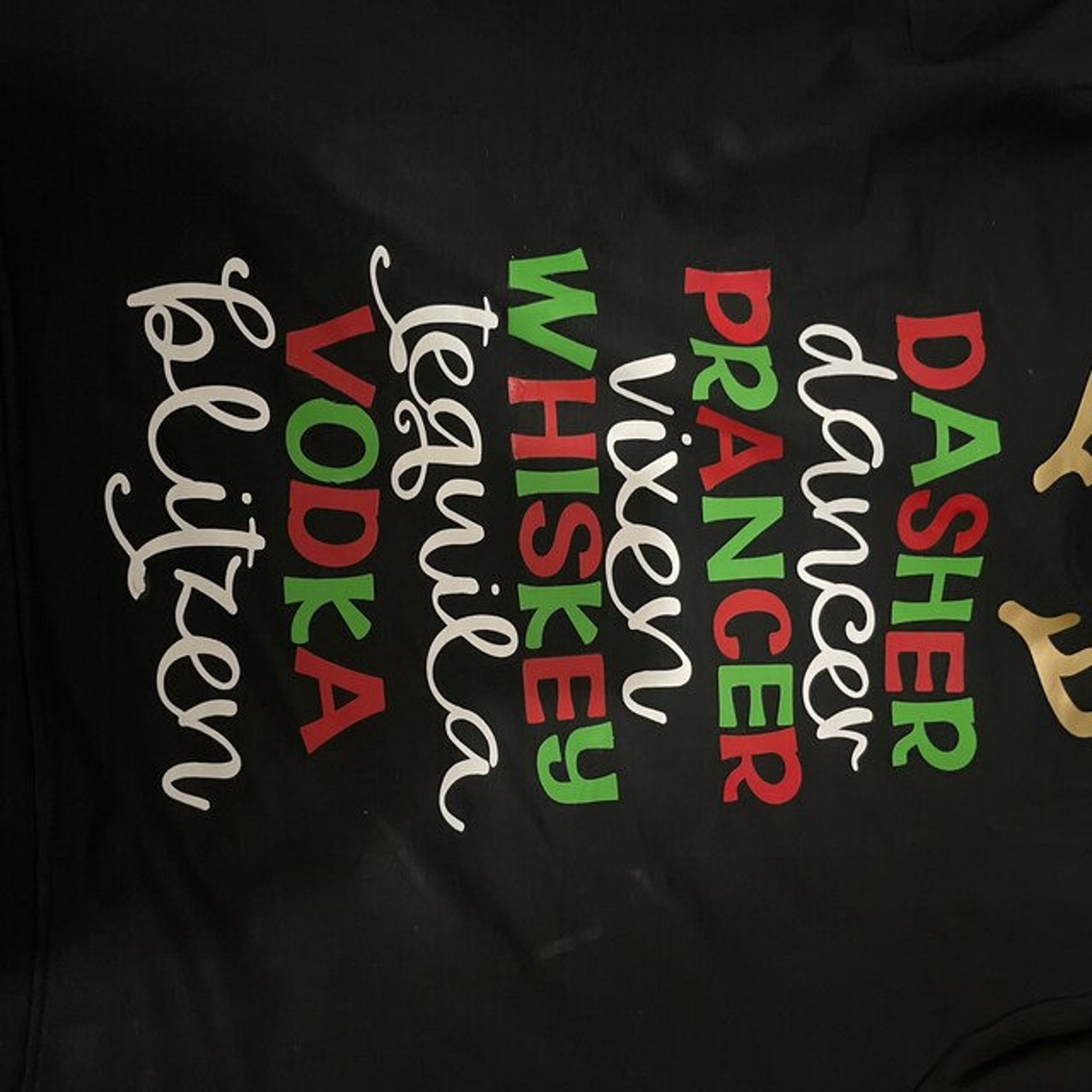 Dasher Dancer Prancer Vixen Whiskey Tequila Vodka Blitzen - Etsy
