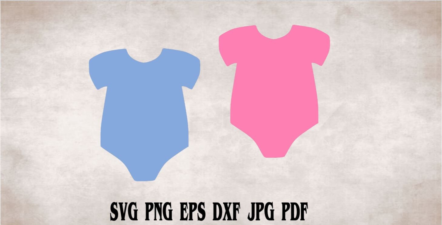 Baby Onesie Svg Png Eps Dxf Jpg Pdf File/pink Onsie Svg/blue Etsy UK