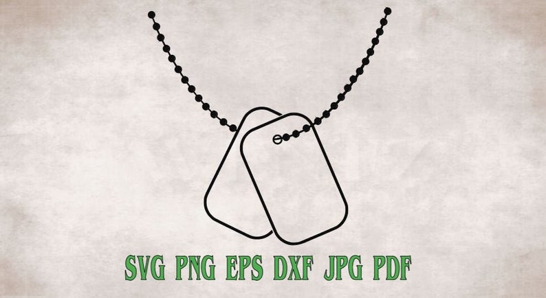 Download Military ID dog tags blank svg png eps dxf jpg pdf/dog tag ...