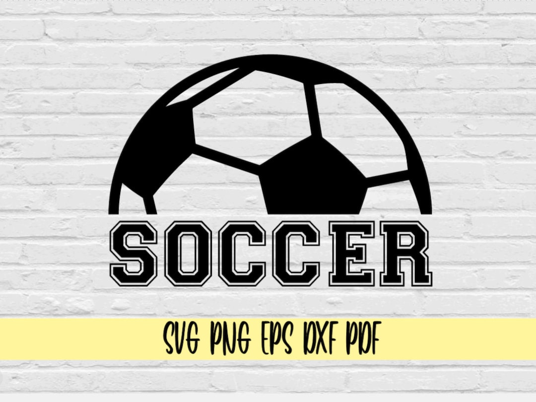 Soccer and Half Soccer Ball Svg Png Eps Dxf Pdf/sports Etsy