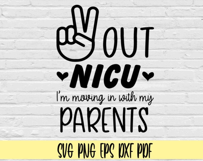 I Love My NICU Nurses Stethoscope Heart Instant Digital Download Svg ...