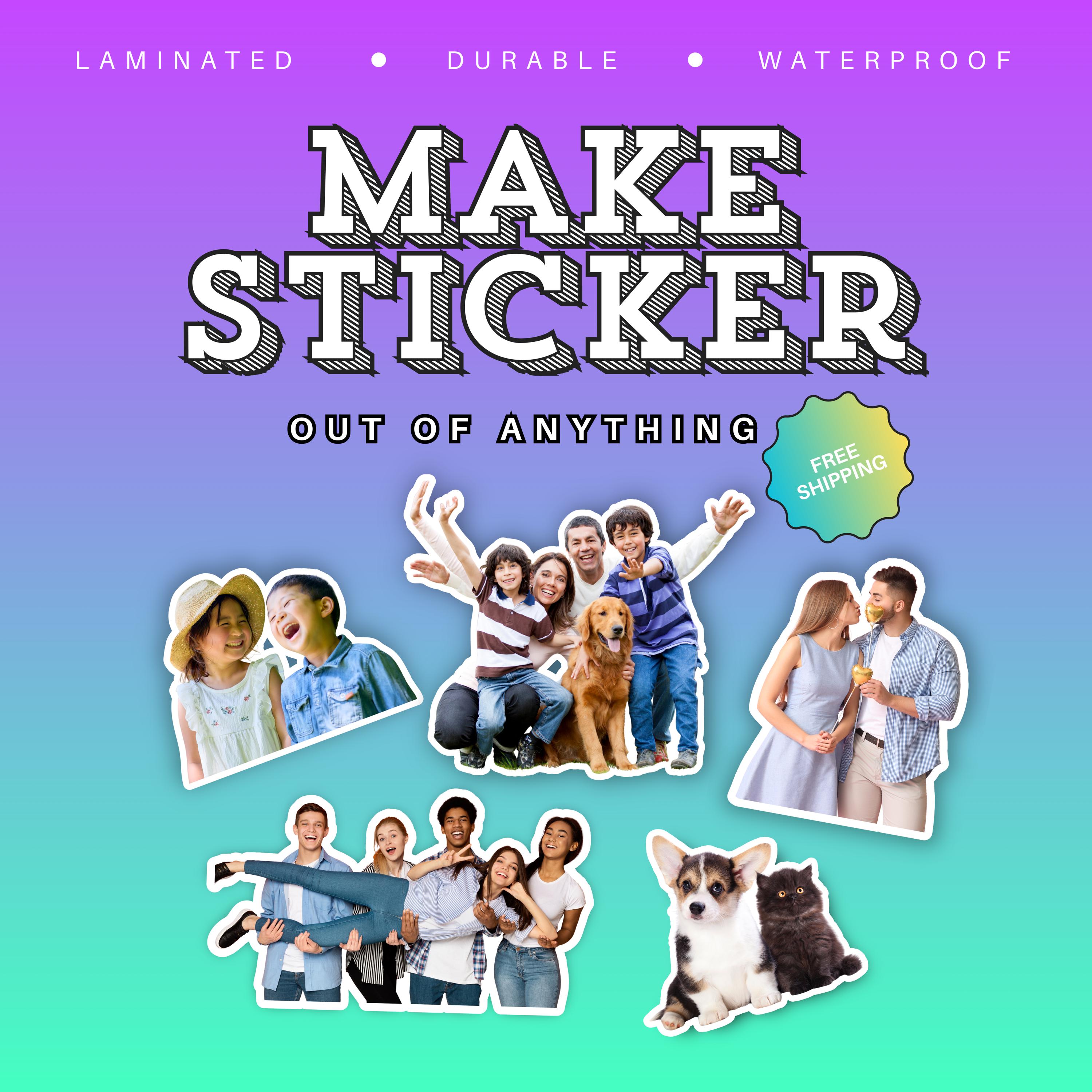 Custom Photo Stickers - Personalized Waterproof Decals for Laptops ...