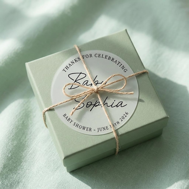 Baby Shower Thank You Stickers | Personalized Favor Labels for Boy or ...