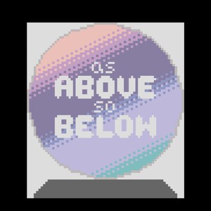 Cross Stitch Pattern PDF Chart: As Above, So Below