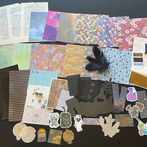 Grimoire Ephemera Junk Journal Kit- Medium (65+ pcs)