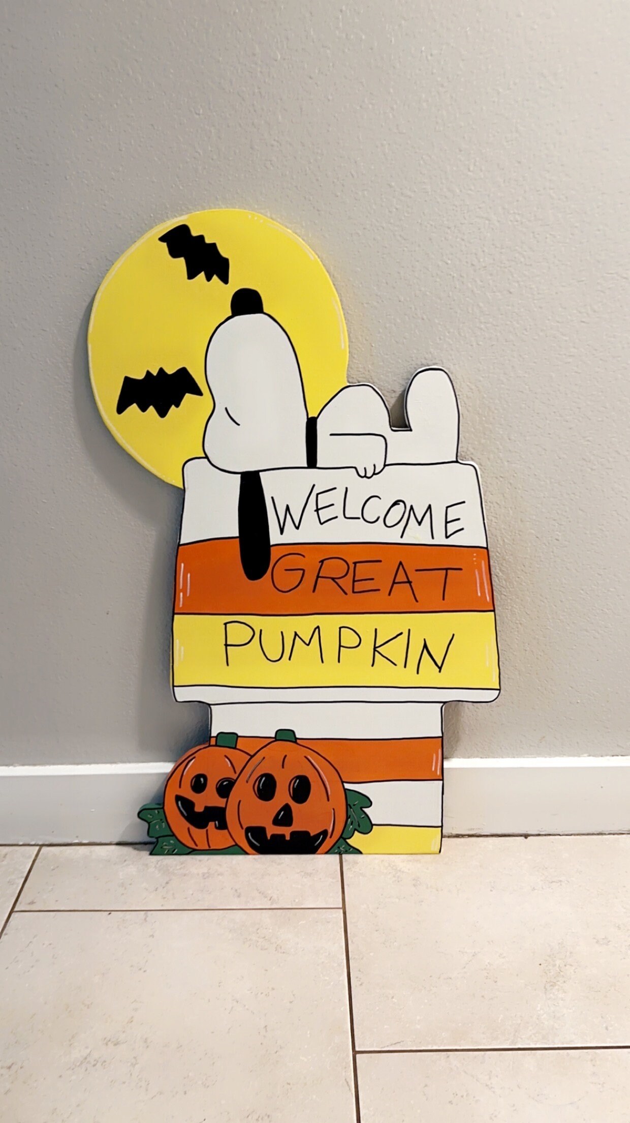 Snoopy Halloween Yard Art Etsy