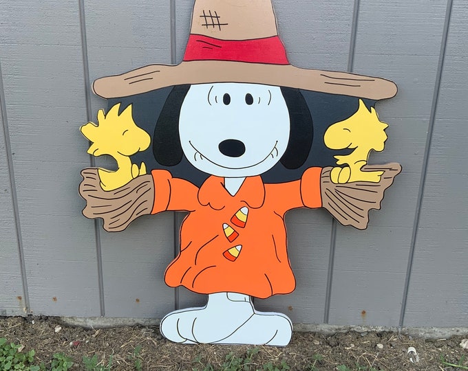 Charlie Brown Snoopy Halloween Yard Art Etsy