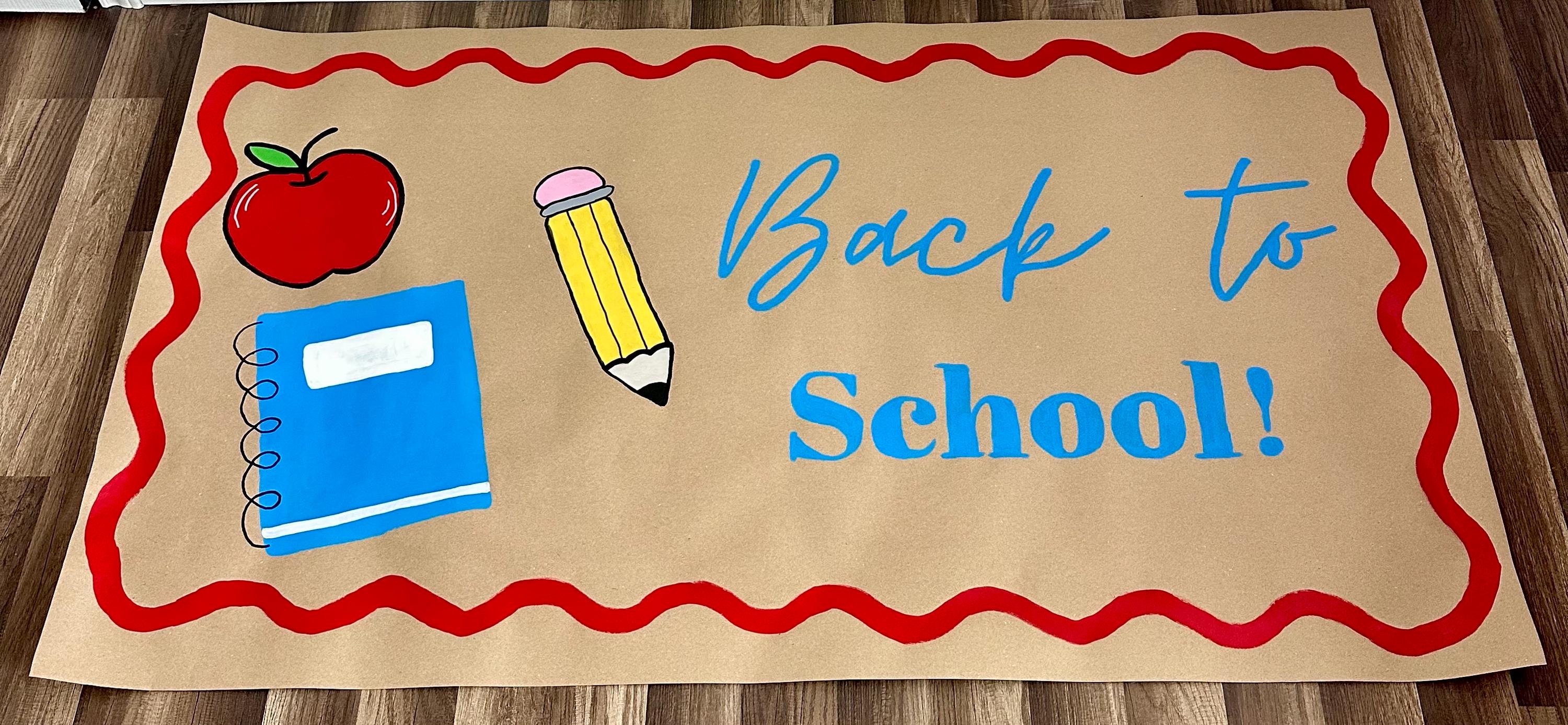Handpainted Banners for back to school