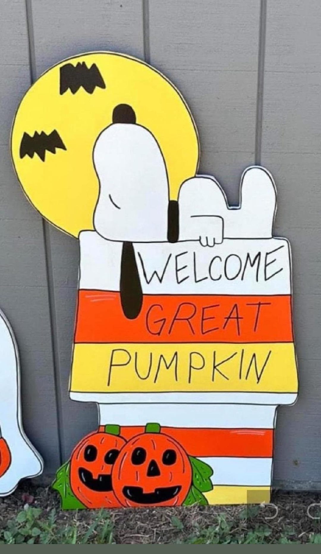 Snoopy Halloween HOUSE Yard Art - Etsy