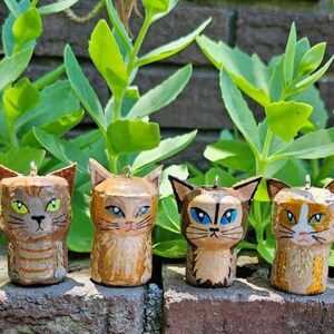 4 Cat Ornaments