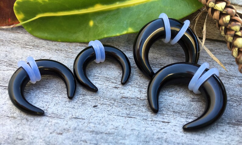8mm 6mm Pair 0G 10mm 00G Onyx Claw Taper Plugs 2g