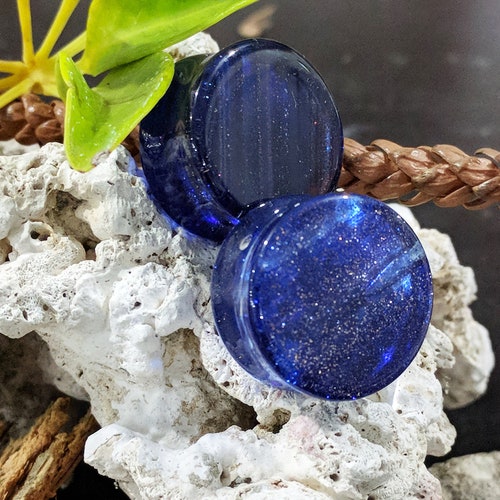 Clear Glass Double Flare Concave Plug | Stretch It Body Jewellery