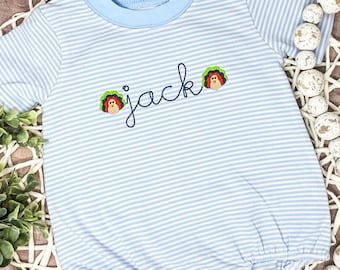 Fall Thanksgiving Boys Mini and Monogram Bubble/Monogram Pumpkin Patch/Personalized/Mini Pumpkin Shirt/Youth Pullover/Embroidered Shirt