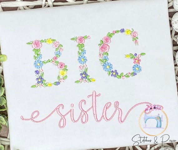 Girls Floral Toddler Bubble Shirt/Monogrammed Youth Flower Shirt/Personalize Bubble/Personalize Shirt/Embroider Floral Shirt/Baby Shower