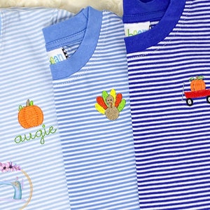 Fall Thanksgiving Boys Mini and Monogram Shirt/Monogram Pumpkin Patch Shirt/Personalized/Mini Pumpkin Shirt/Youth Pullover/Embroidered Shirt