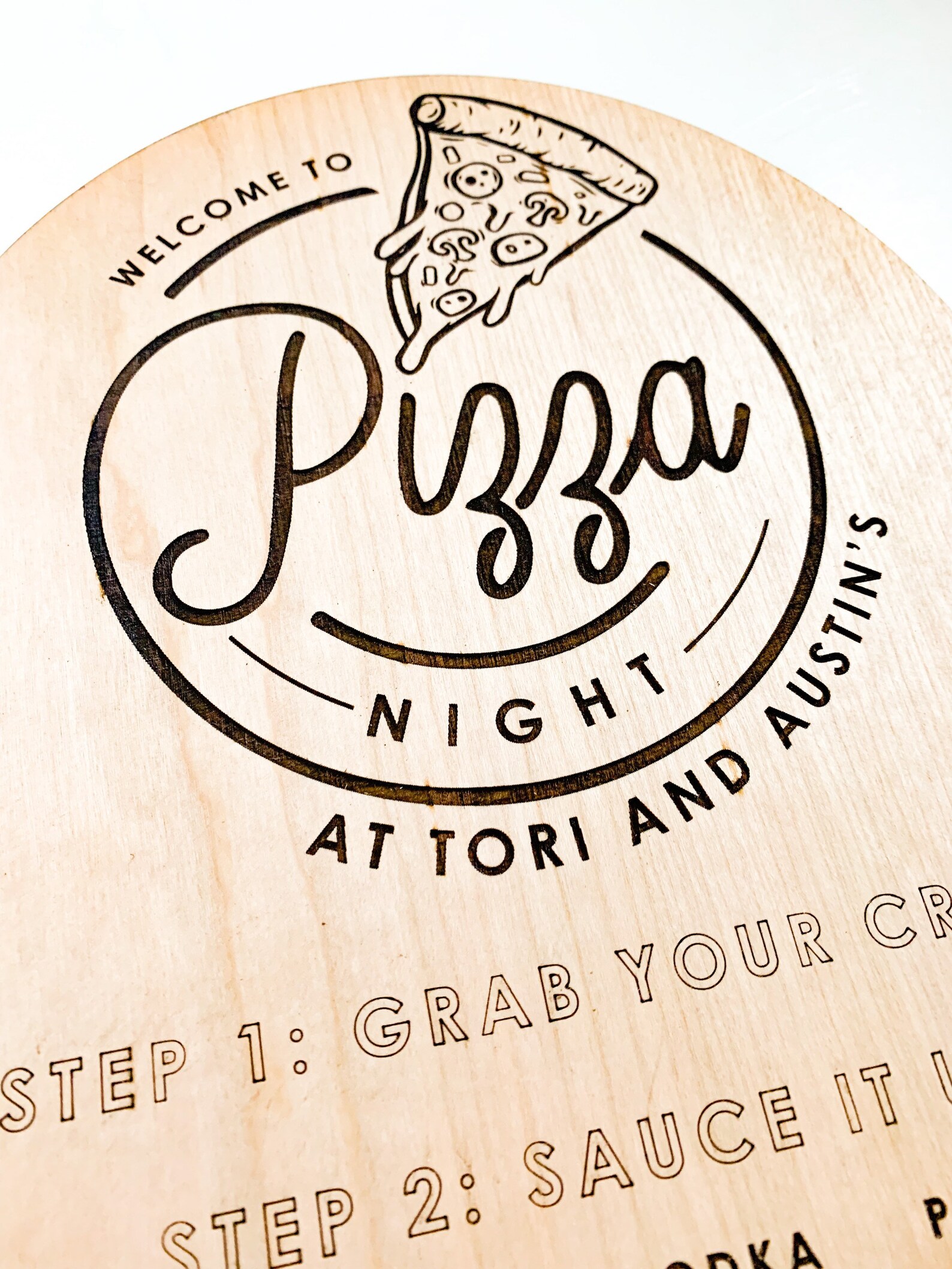 Make Your Own Pizza Party Supplies, Custom Pizza Topping Sign, Pizza ...
