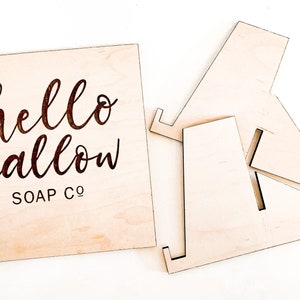 Custom Logo Sign, Create Design Your Own Wooden Sign, Personalized Custom Text Wooden Engraved Sign, Sign with Stand, Tabletop Sign