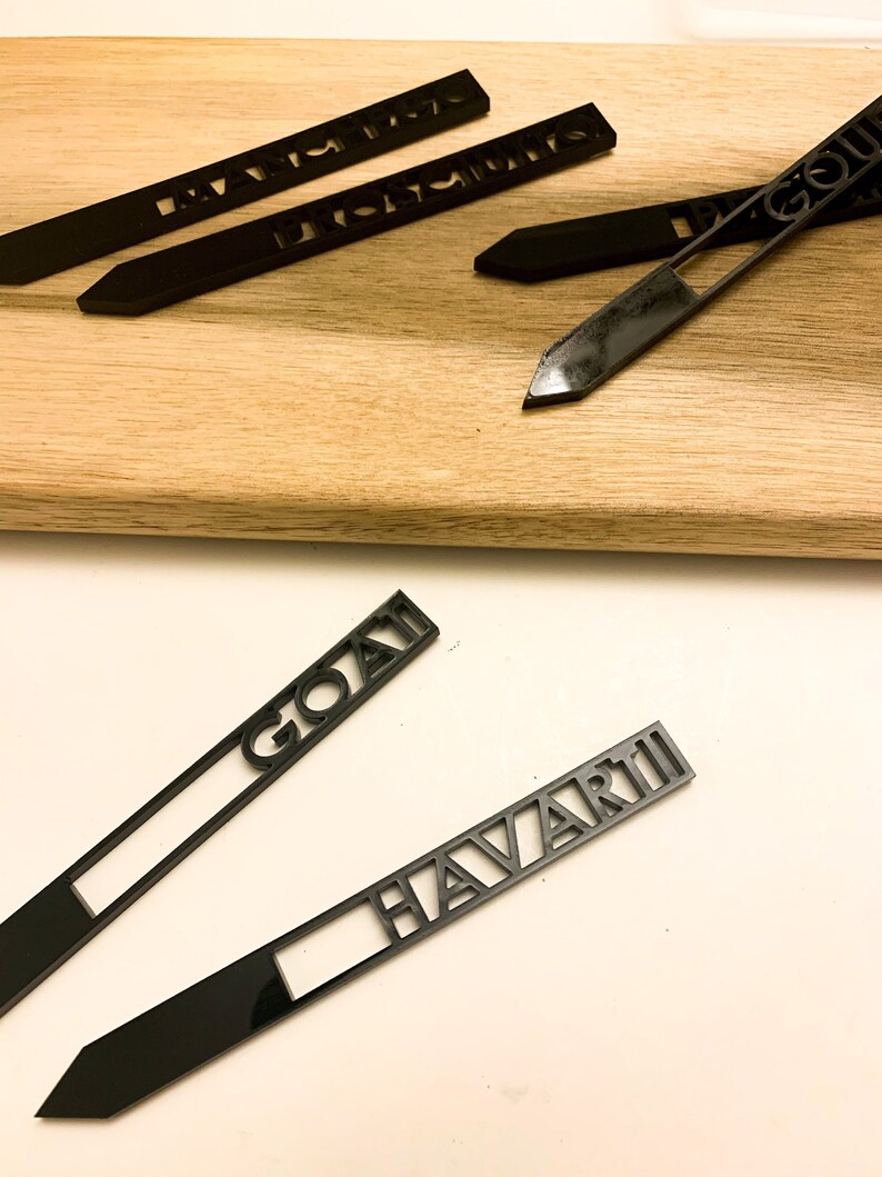 Cheese Markers for Charcuterie Board Acrylic Cheese Labels Etsy