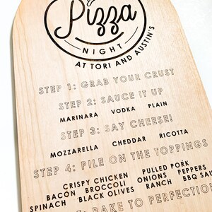 Make Your Own Pizza Party Supplies, Custom Pizza Topping Sign, Pizza ...