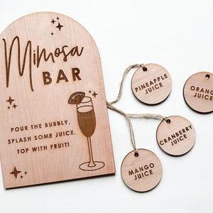 Mimosa Bar Sign, Mimosa Bar, Mimosa Sign, Wooden Mimosa Bar Sign, Mimosa Bar Sign Baby Shower, Galentine&#39;s Sign, Arch Sign, Drink Party Sign