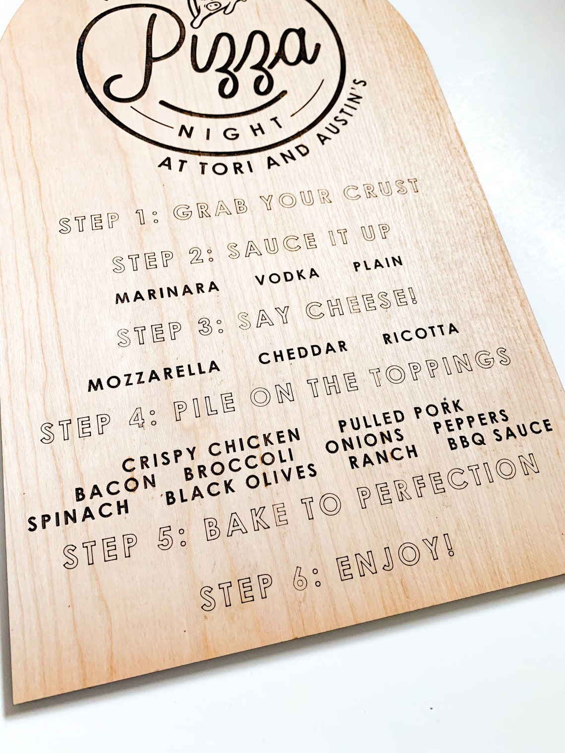 Make Your Own Pizza Party Supplies, Custom Pizza Topping Sign, Pizza ...