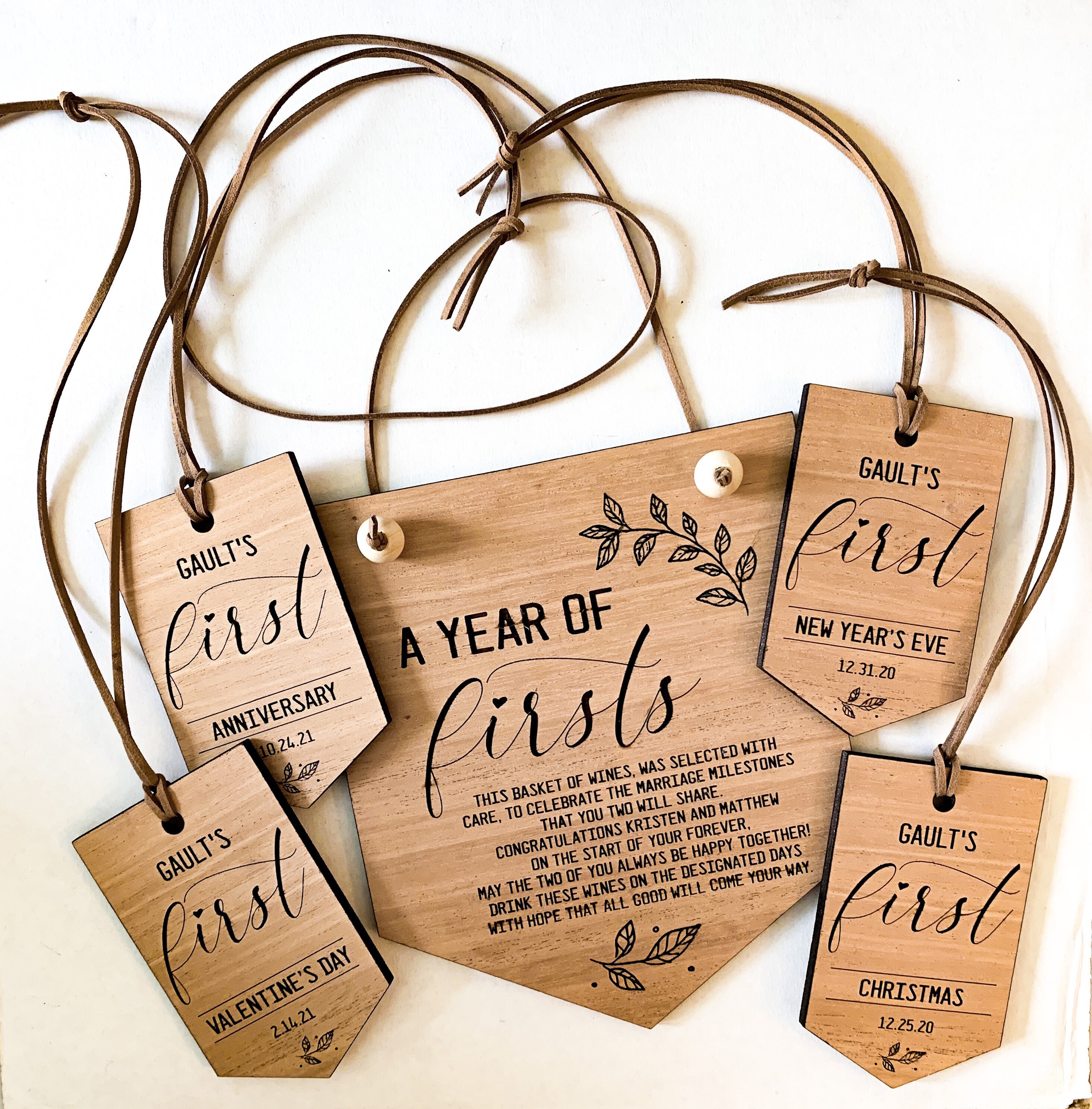 Custom Marriage Milestones Gift Tags Couples Wedding Shower Etsy