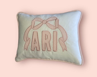 Custom Personalized Linen Pillow/ Monogram Pillow/ Liberty Pillow