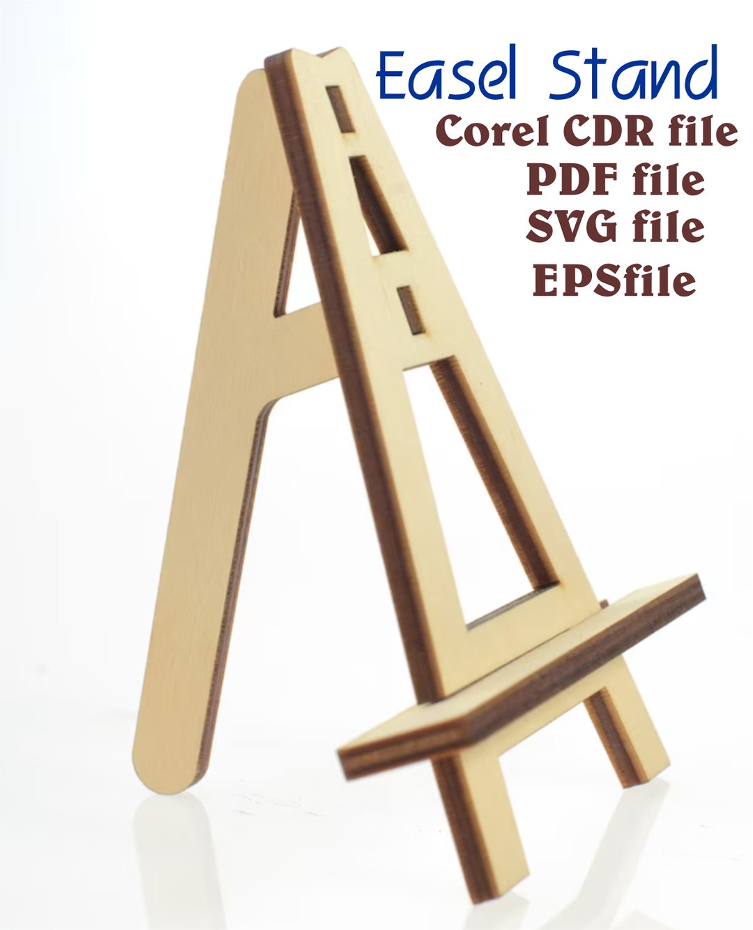 Easel Stand Lasercut File Etsy