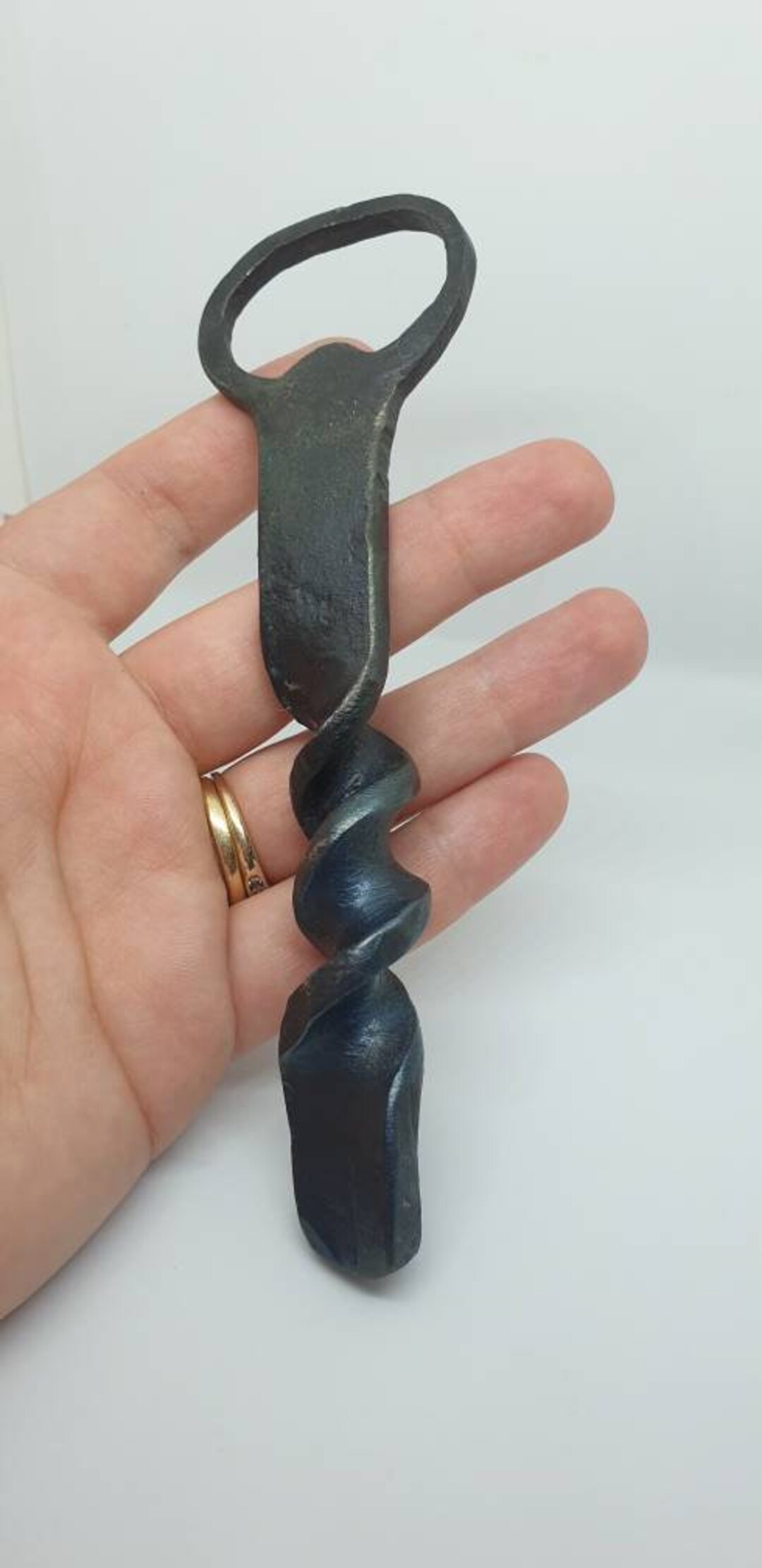 Corkscrew Twist Bottle Opener Hand Steel, Bespoke and Entirely