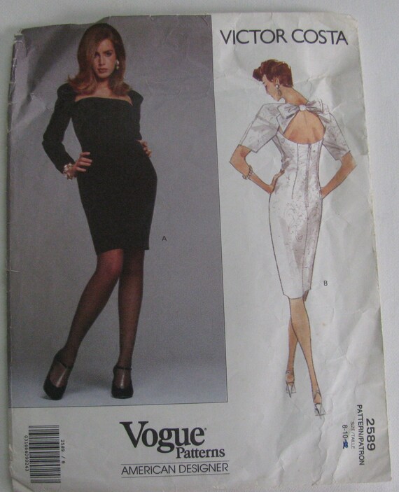 white christmas dresses Vogue Designer Original 2931 Bellville Sassoon Fitted, Lined Evening, –  Patterns Central main image 1