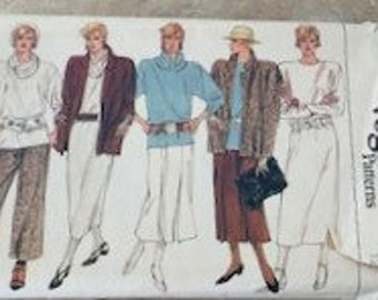 Vogue Pattern 9144 for Misses' Jacket, Dress, Tunic, Skirt and Pants; Uncut