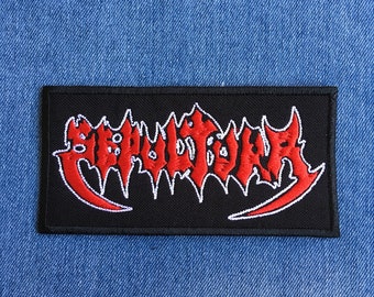 Sepultura Vulcano woven patch thrash metal sarcofago slayer sodom kreator