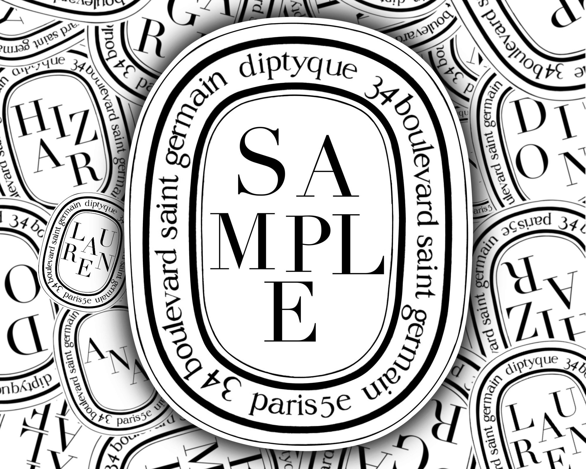 Personalized Diptyque Label Sticker Diptyque Logo Custom Etsy UK