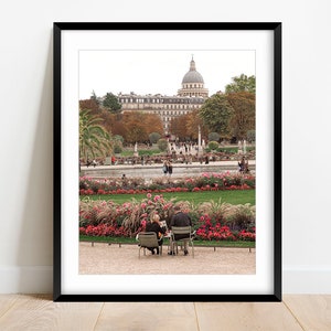 Paris Luxembourg Garden Photo Print, Paris Photography Print, Paris Home Decor, Gallery Wall Art, Paris Garden Photo, Pantheon Paris