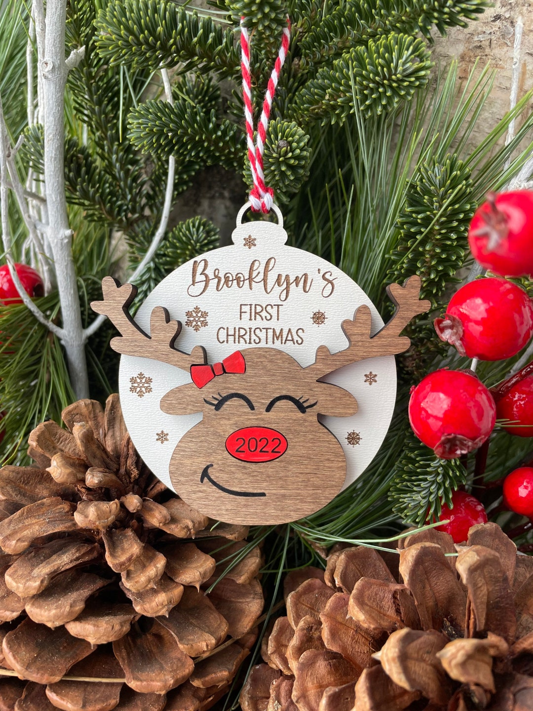 Christmas Tree Ornament - Baby’s First Christmas main image 1