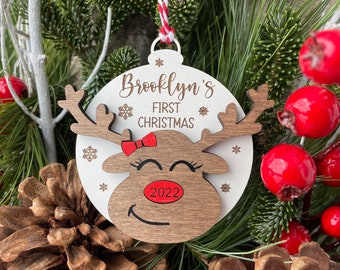 Le premier Noël de bébé | ornement | Jalon | Arbre de Noël | Jours fériés