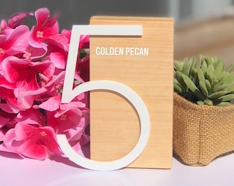 Modern Table Numbers | Wedding Table Numbers | Acrylic Table Numbers | Table Numbers