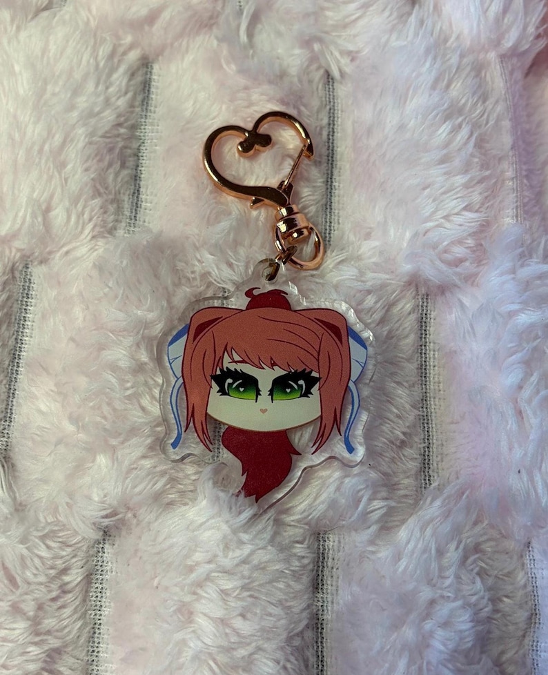 Monika DDLC Double Sided Keychain - Etsy