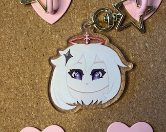 Paimon double sided keychain