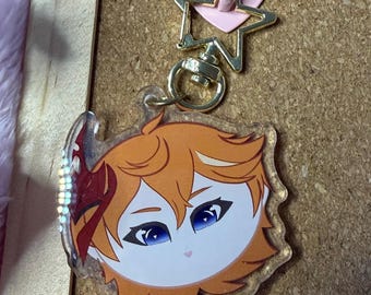 Tartaglia double sided keychain