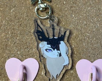 La Signora double sided keychain