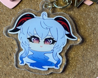 Ganyu double sided keychain