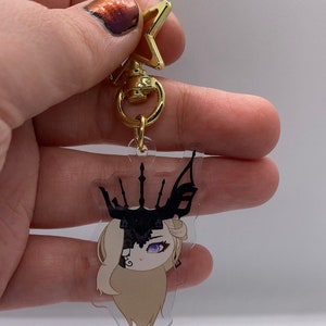 La Signora double sided keychain